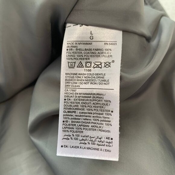 Old Navy thin lightweight gray quilted full zipper fall winter sleeveless vest - Picture 8 of 10